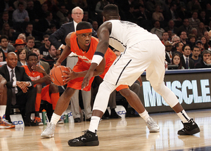 Thursday will bring the next installment of the Syracuse-Pittsburgh ACC rivalry but with an old Big East flavor in July.  Shown above is C.J. Fair, whose SU teams went 4-2 against Pitt, including a 2013 Big East tournament loss.