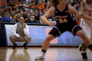 Quentin Hillsman has taken his team to two straight NCAA Tournaments, including an appearance in last year's national championship game. He became the winningest coach in SU history on Thursday. 