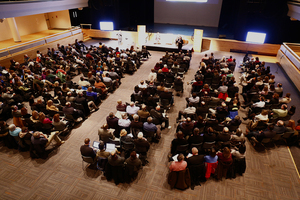 Last semester's Campus Framework forum was held in Goldstein Auditorium. 
