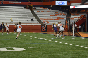 Riley Donahue scored the game-winning goal with just a few seconds to go in Syracuse's win.