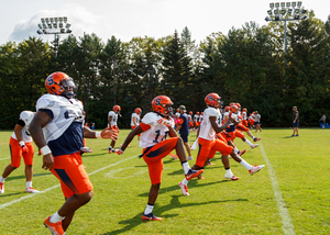 Dino Babers held out from practice on Sunday Adly Enoicy, Cordell Hudson and Jake Pickard.